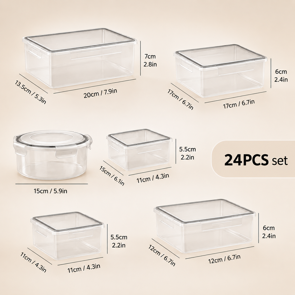 Tidy Ritual Food Storage Containers 24Pcs